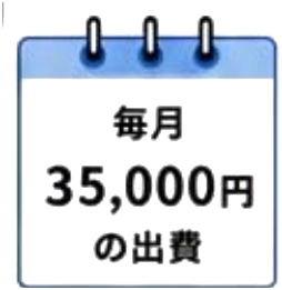毎月35,000円の出費